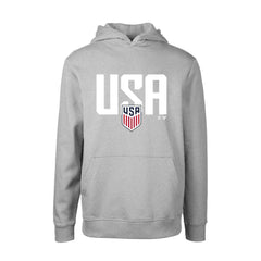 USMNT Levelwear Youth Podium Mascot Pullover Hoodie -  Gray