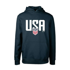 USMNT Levelwear Youth Podium Mascot Pullover Hoodie -  Navy