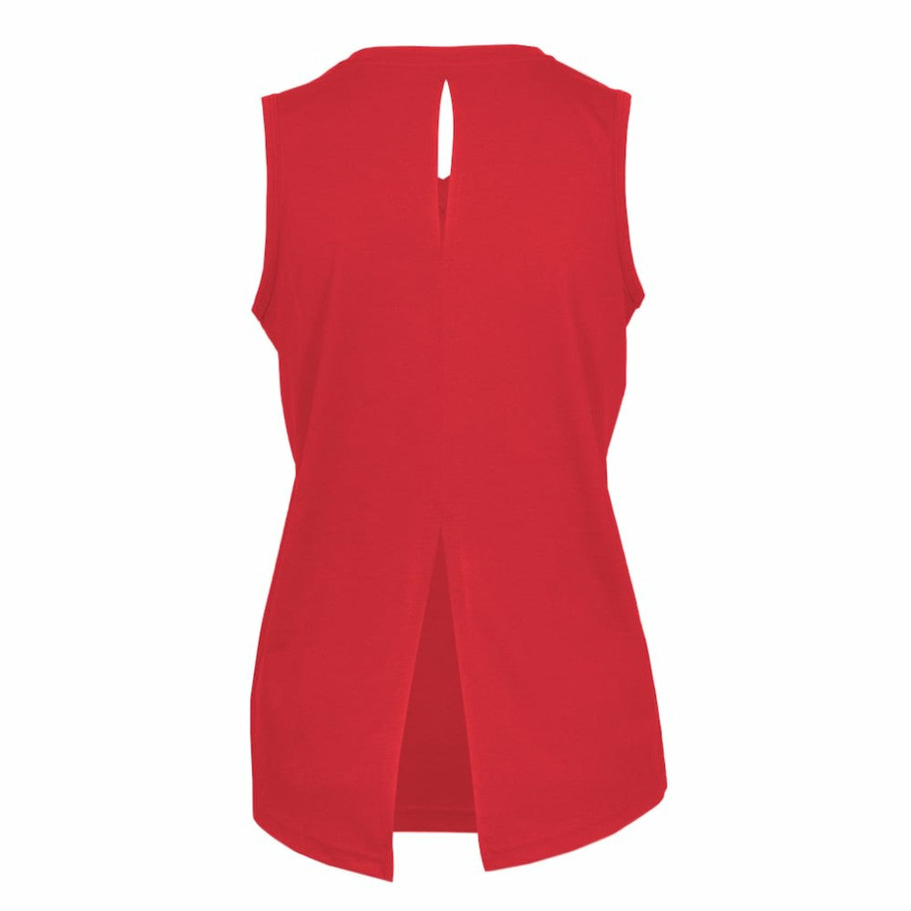 USMNT Levelwear Women's Paisley Chase V-Neck Tank Top -  Red