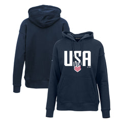 USMNT Levelwear Women's Podium Mascot Pullover Hoodie -  Navy