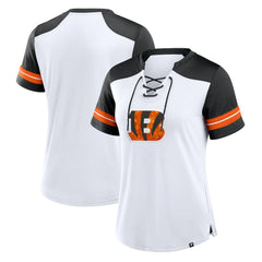 Women's Foiled Primary Lace-Up T-Shirt - Cincinnati Bengals