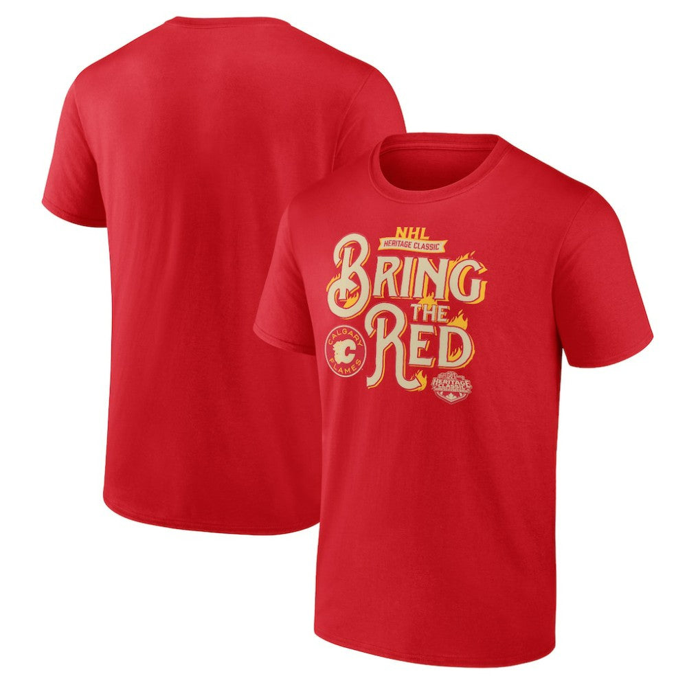 NHL This item will ship within 1 business day. Calgary Flames Fanatics 2023 NHL Heritage Classic Local T-Shirt – Red