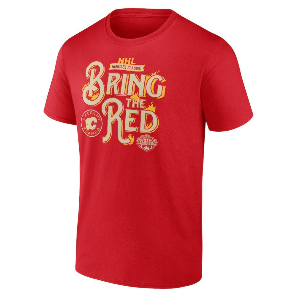 NHL This item will ship within 1 business day. Calgary Flames Fanatics 2023 NHL Heritage Classic Local T-Shirt – Red