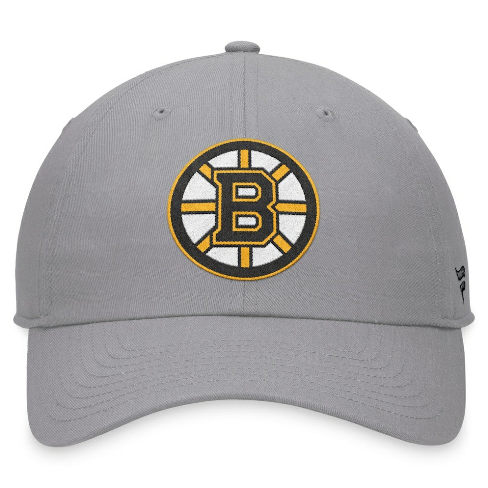 NHL Gray Boston Bruins Fanatics Extra Time Adjustable Hat