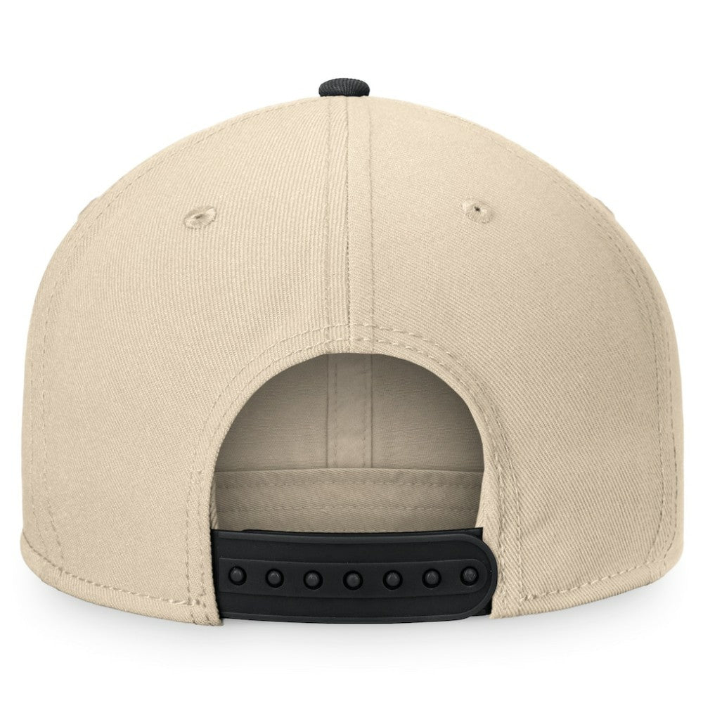 NHL Cream/Black Boston Bruins Fanatics Goalaso Snapback Hat