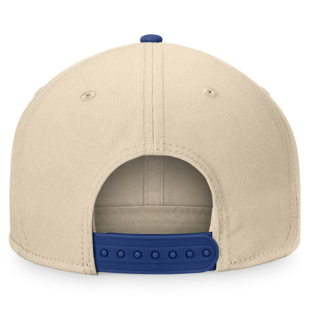 NHL Cream/Blue Toronto Maple Leafs Fanatics Goalaso Snapback Hat
