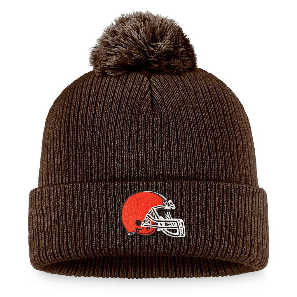 Women's Cuffed Knit Hat with Pom - Cleveland Browns