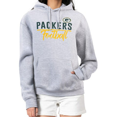 G-III 4Her by Carl Banks Women's Graphic Fleece Pullover Hoodie - Green Bay Packers