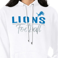 G-III 4Her by Carl Banks Women's Graphic Fleece Pullover Hoodie - Detroit Lions