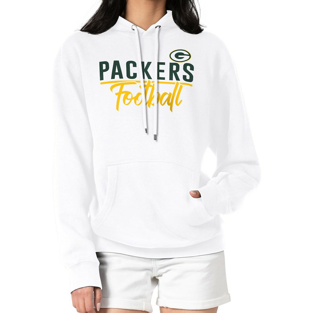 G-III 4Her by Carl Banks Women's Graphic Fleece Pullover Hoodie - Green Bay Packers