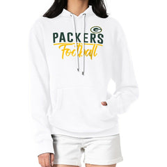 G-III 4Her by Carl Banks Women's Graphic Fleece Pullover Hoodie - Green Bay Packers