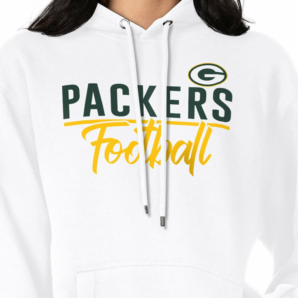 G-III 4Her by Carl Banks Women's Graphic Fleece Pullover Hoodie - Green Bay Packers