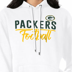 G-III 4Her by Carl Banks Women's Graphic Fleece Pullover Hoodie - Green Bay Packers