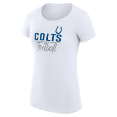 G-III 4Her by Carl Banks Women's Team Graphic Fitted T-Shirt - Indianapolis Colts