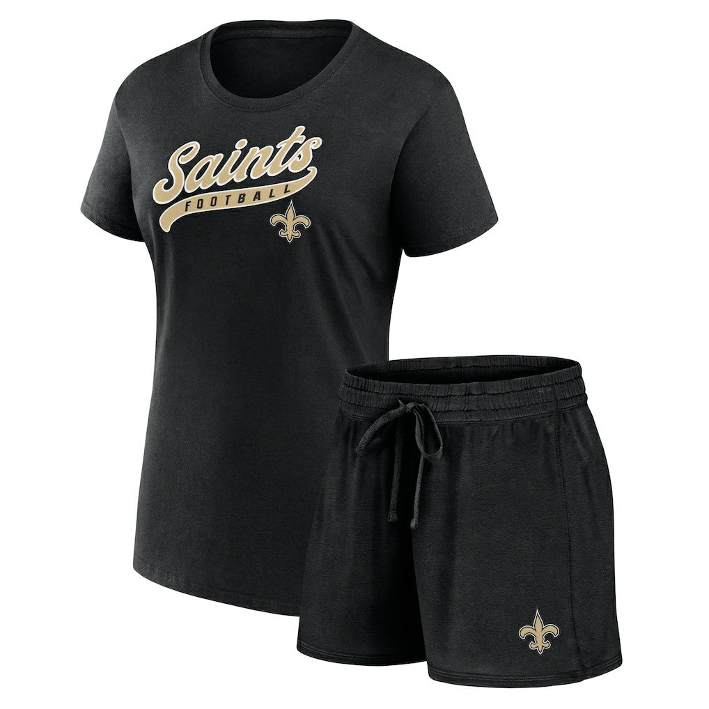 Women's Start to Finish T-Shirt & Shorts Combo Pack - New Orleans Saints
