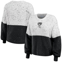 NBA Brooklyn Nets WEAR by Erin Andrews Women's Color-Block Pullover Sweater