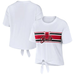 NBA Chicago Bulls WEAR by Erin Andrews Women's Tie-Front T-Shirt sale