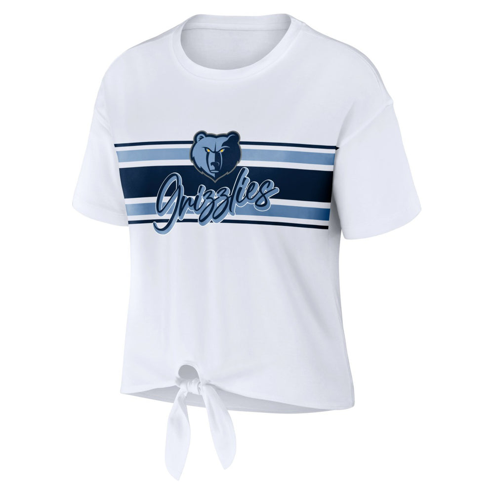 NBA Memphis Grizzlies WEAR by Erin Andrews Women's Tie-Front T-Shirt
