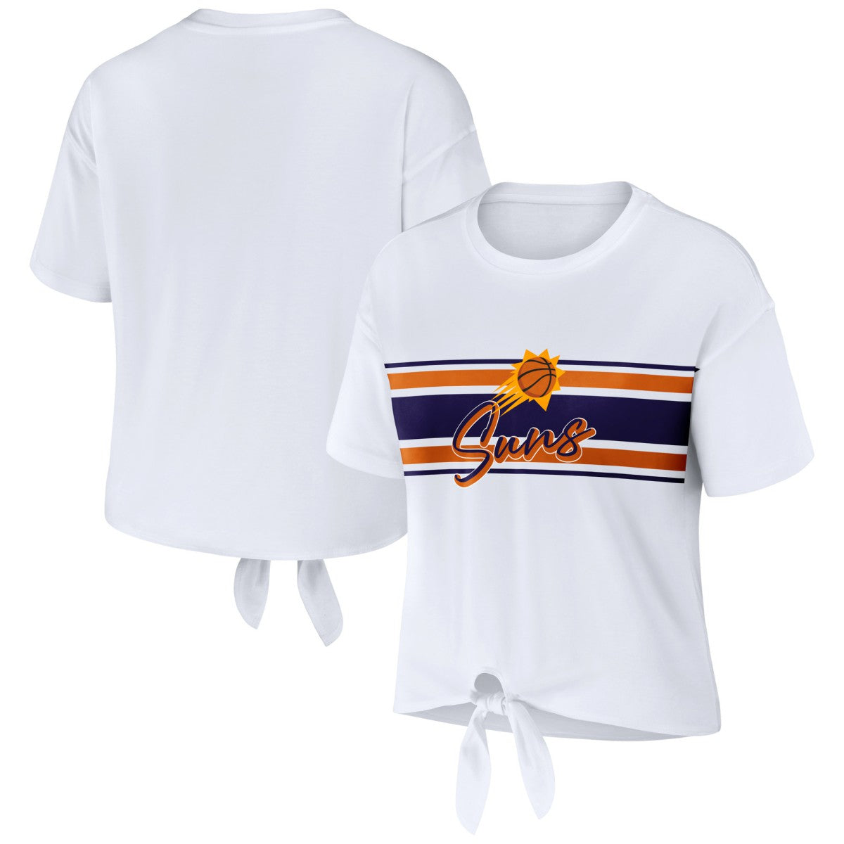NBA Phoenix Suns WEAR by Erin Andrews Women's Tie-Front T-Shirt