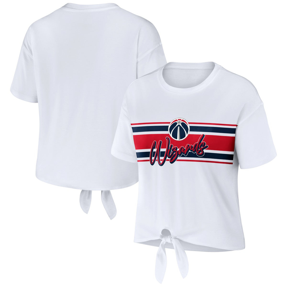 NBA Washington Wizards WEAR by Erin Andrews Women's Tie-Front T-Shirt
