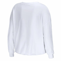 NBA Chicago Bulls WEAR by Erin Andrews Women's Cropped Long Sleeve T-Shirt sale
