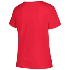 MLB Los Angeles Angels Profile Women's Plus Size Arch Logo T-Shirt