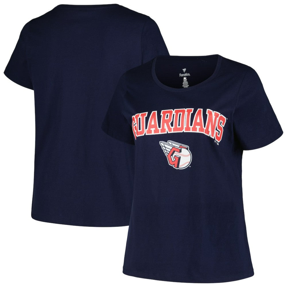 MLB Cleveland Guardians Profile Women's Plus Size Arch Logo T-Shirt