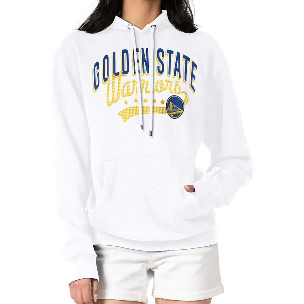 NBA Golden State Warriors G-III 4Her by Carl Banks Women's Filigree Logo Pullover Hoodie - White outlet