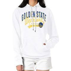 NBA Golden State Warriors G-III 4Her by Carl Banks Women's Filigree Logo Pullover Hoodie - White outlet