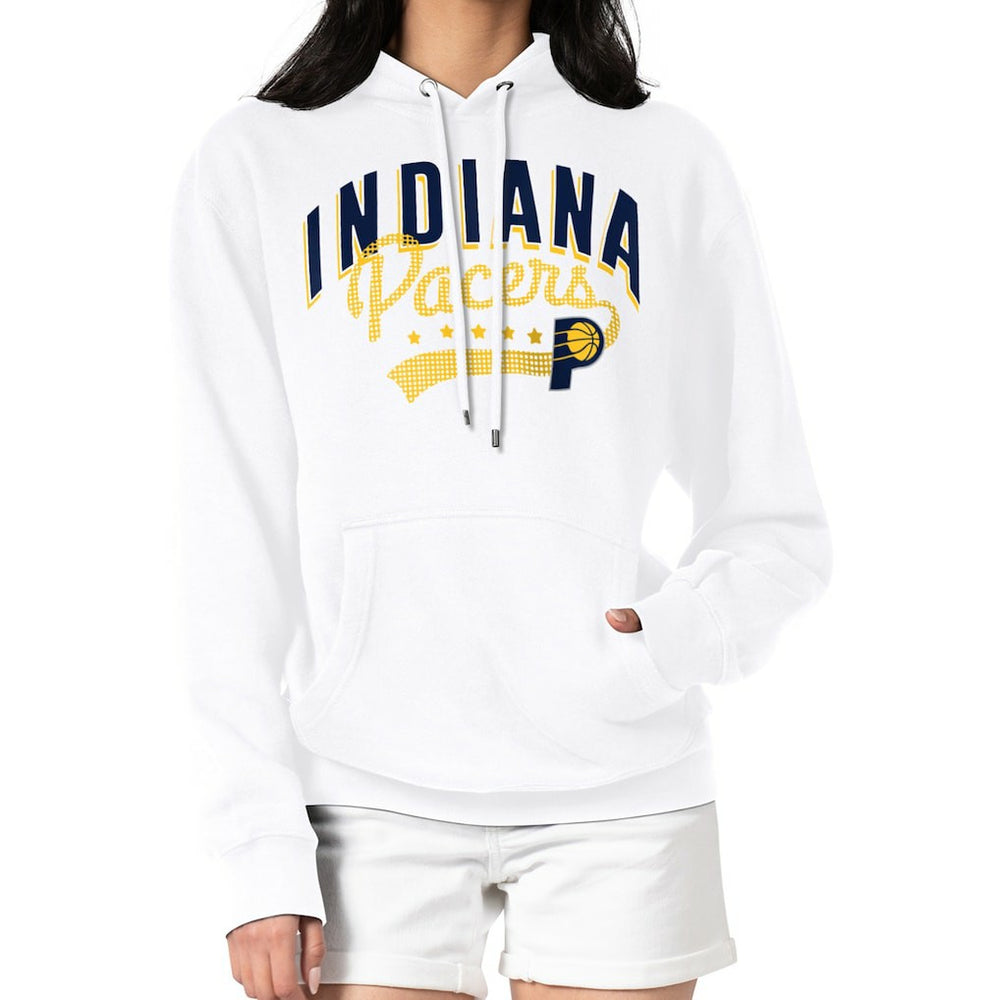 NBA Indiana Pacers G-III 4Her by Carl Banks Women's Filigree Logo Pullover Hoodie - White online