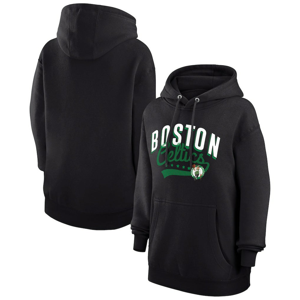 NBA Boston Celtics G-III 4Her by Carl Banks Women's Filigree Logo Pullover Hoodie - Black shop