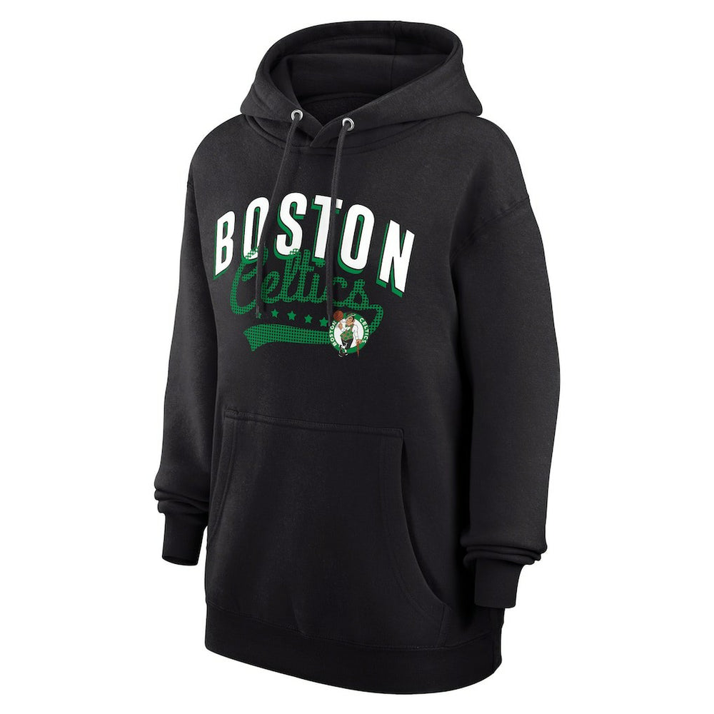 NBA Boston Celtics G-III 4Her by Carl Banks Women's Filigree Logo Pullover Hoodie - Black shop