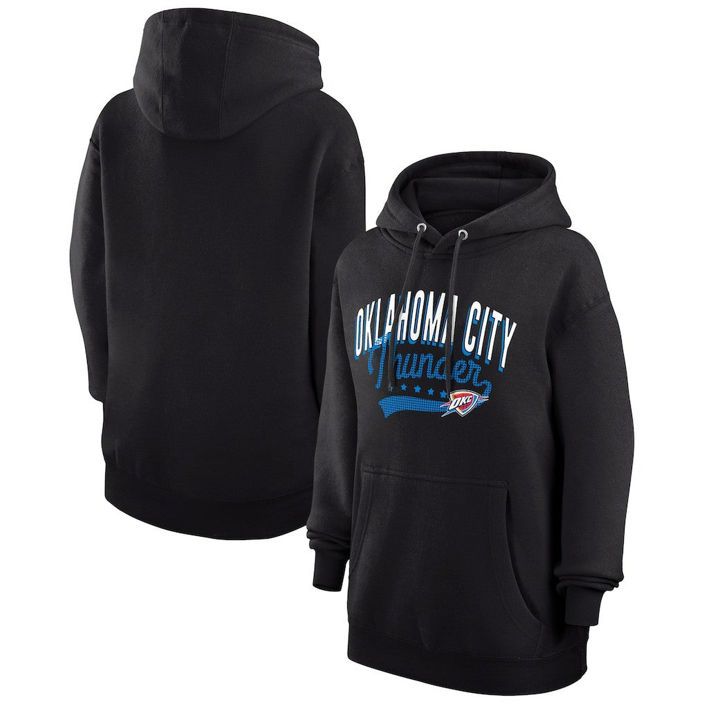 NBA Oklahoma City Thunder G-III 4Her by Carl Banks Women's Filigree Logo Pullover Hoodie - Black discount