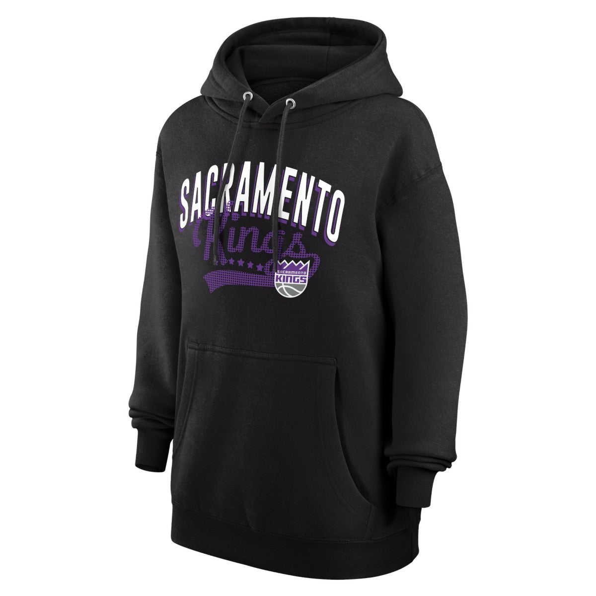 NBA Sacramento Kings G-III 4Her by Carl Banks Women's Filigree Logo Pullover Hoodie - Black discount