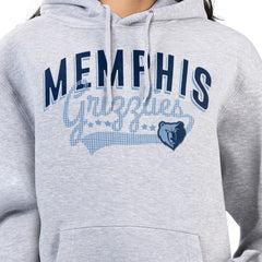 NBA Memphis Grizzlies G-III 4Her by Carl Banks Women's Filigree Logo Pullover Hoodie - Heather Gray for sale