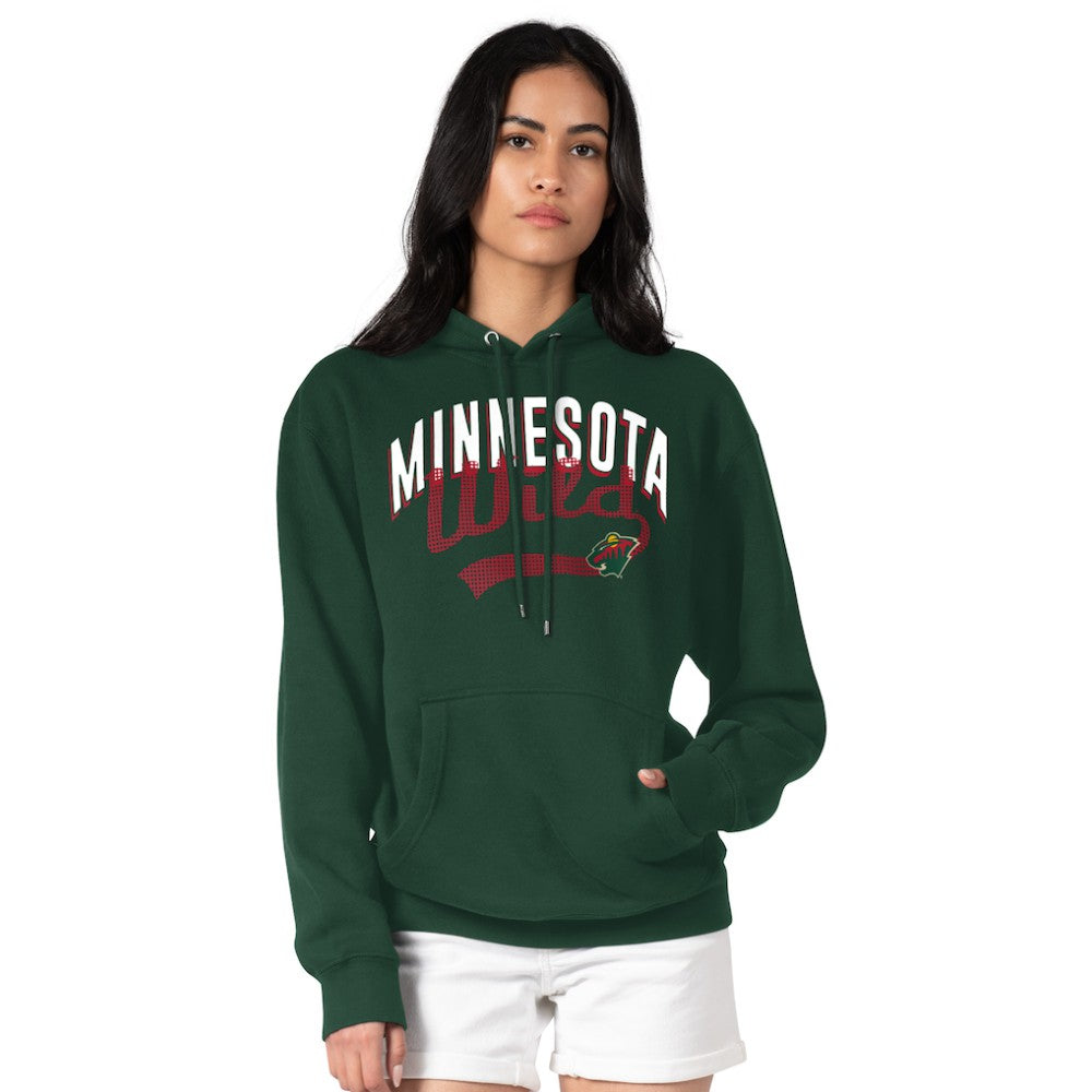 NHL  Minnesota Wild G-III 4Her by Carl Banks Women's Filigree Logo Pullover Hoodie – Green