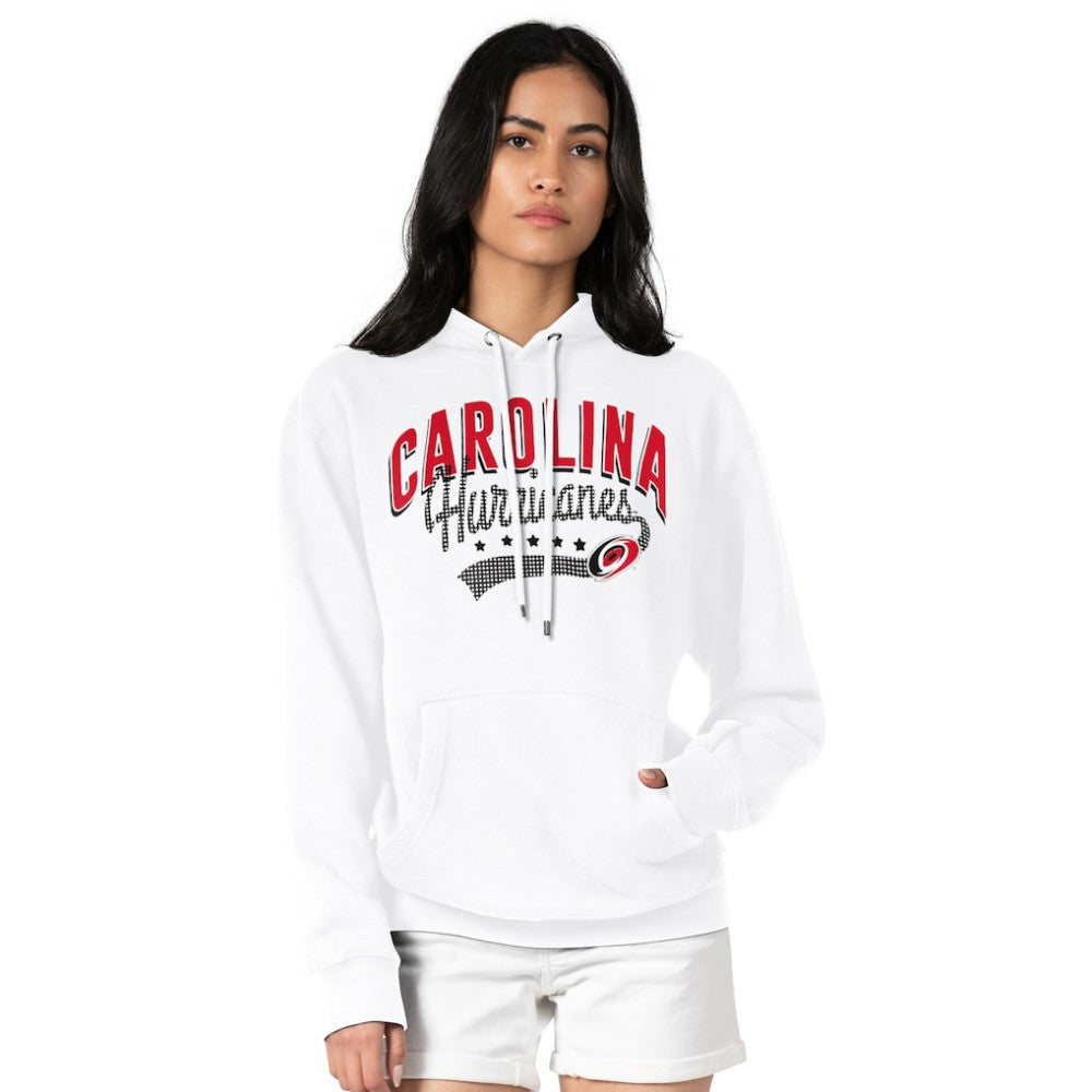 NHL  Carolina Hurricanes G-III 4Her by Carl Banks Women's Filigree Logo Pullover Hoodie – White