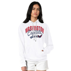 NHL  Washington Capitals G-III 4Her by Carl Banks Women's Filigree Logo Pullover Hoodie – White