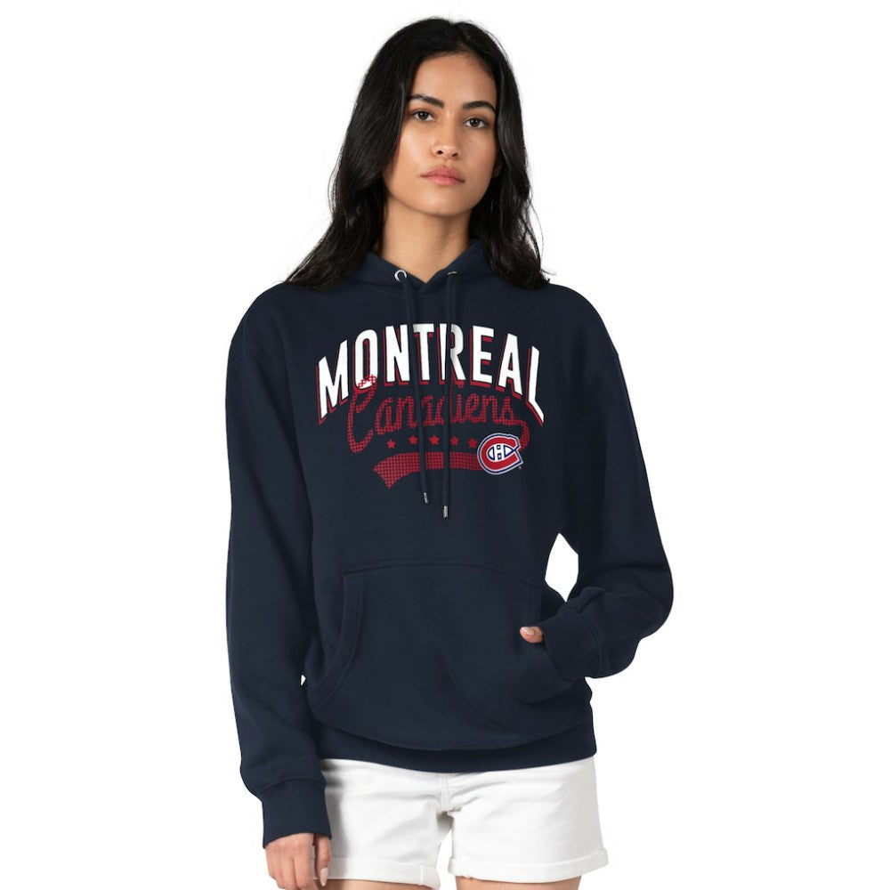 NHL  Montreal Canadiens G-III 4Her by Carl Banks Women's Filigree Logo Pullover Hoodie – Navy
