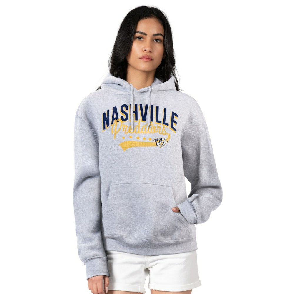 NHL  Nashville Predators G-III 4Her by Carl Banks Women's Filigree Logo Pullover Hoodie – Gray
