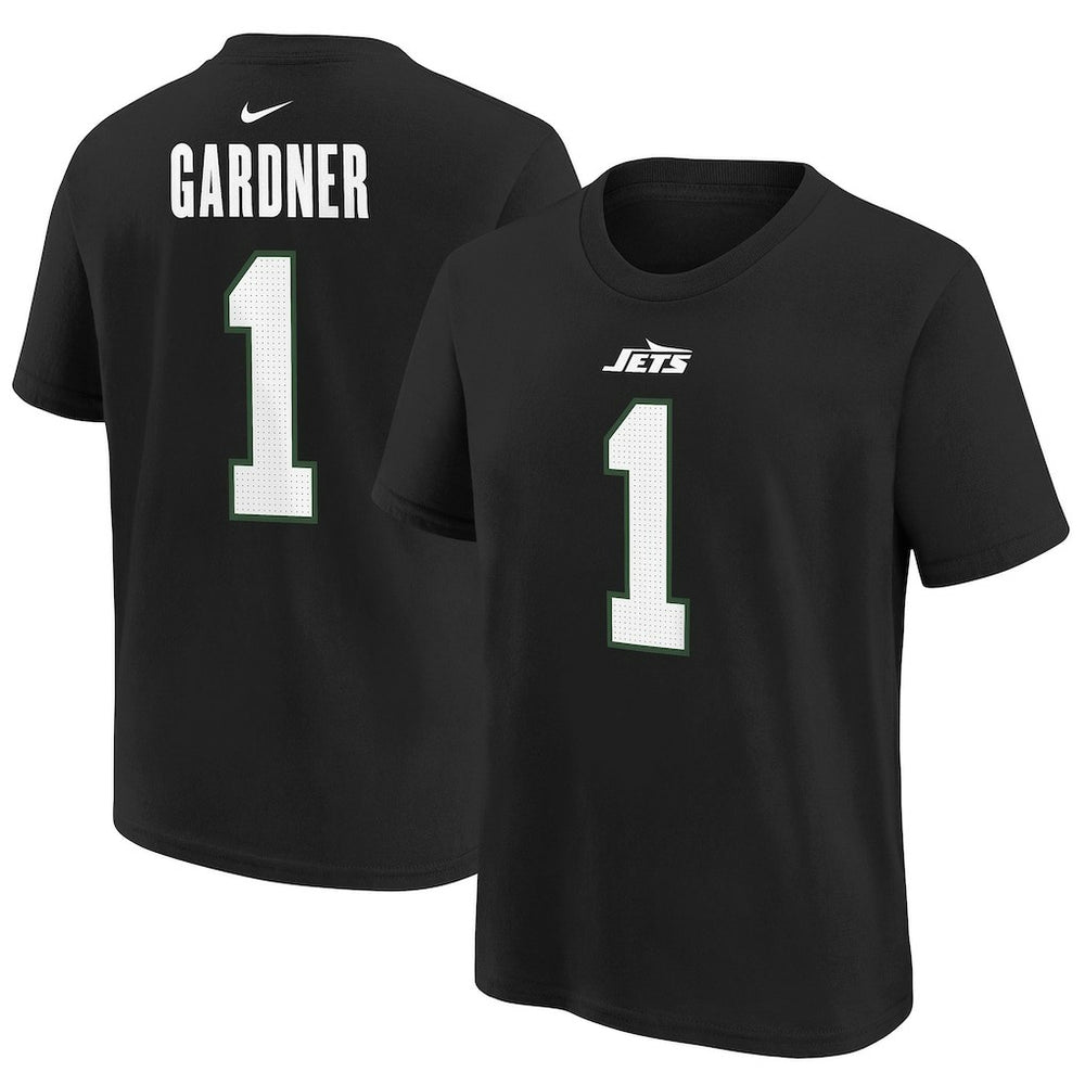 Ahmad Sauce Gardner  Youth Player Name & Number T-Shirt - New York Jets