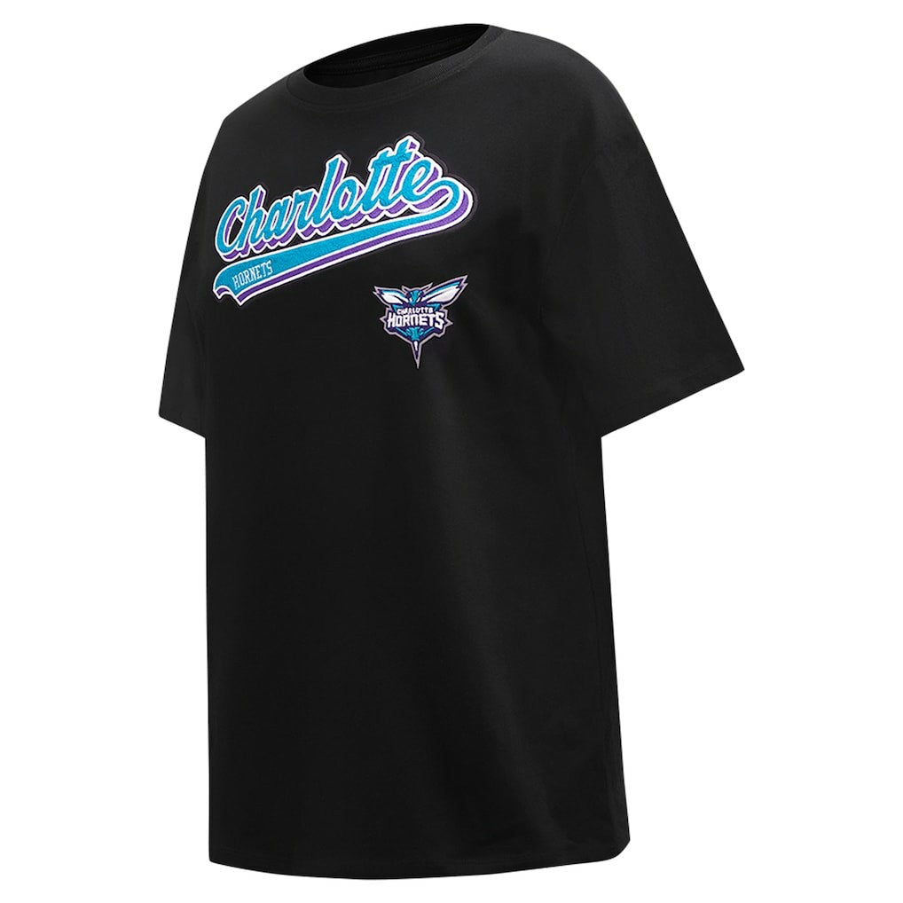 NBA Charlotte Hornets Pro Standard Women's Script Boyfriend T-Shirt