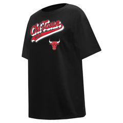 NBA Chicago Bulls Pro Standard Women's Script Boyfriend T-Shirt sale