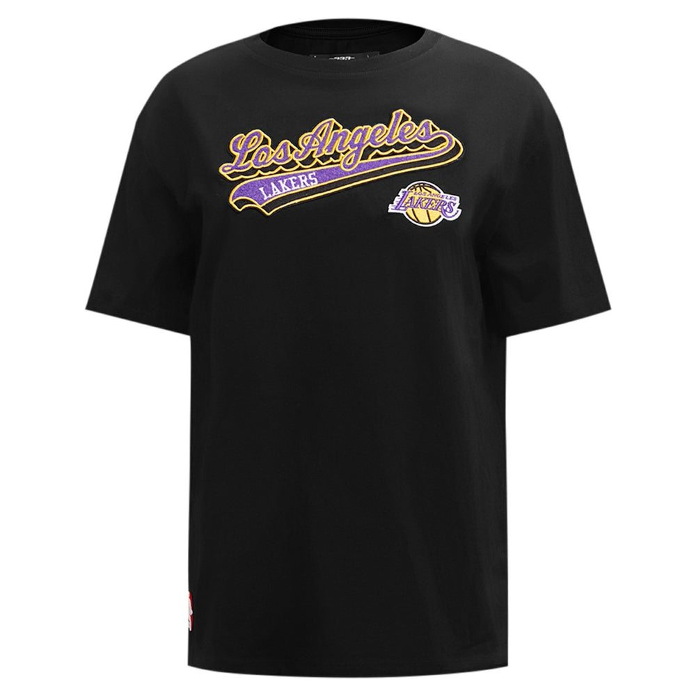 NBA Los Angeles Lakers Pro Standard Women's Script Boyfriend T-Shirt