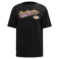 NBA Los Angeles Lakers Pro Standard Women's Script Boyfriend T-Shirt