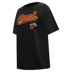 NBA Miami Heat Pro Standard Women's Script Boyfriend T-Shirt