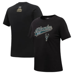 NBA Milwaukee Bucks Pro Standard Women's Script Boyfriend T-Shirt