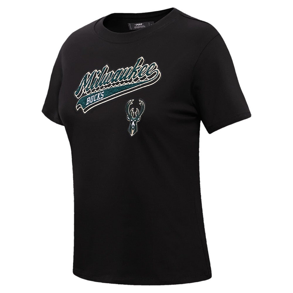 NBA Milwaukee Bucks Pro Standard Women's Script Boyfriend T-Shirt