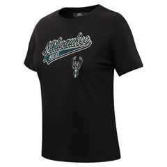NBA Milwaukee Bucks Pro Standard Women's Script Boyfriend T-Shirt