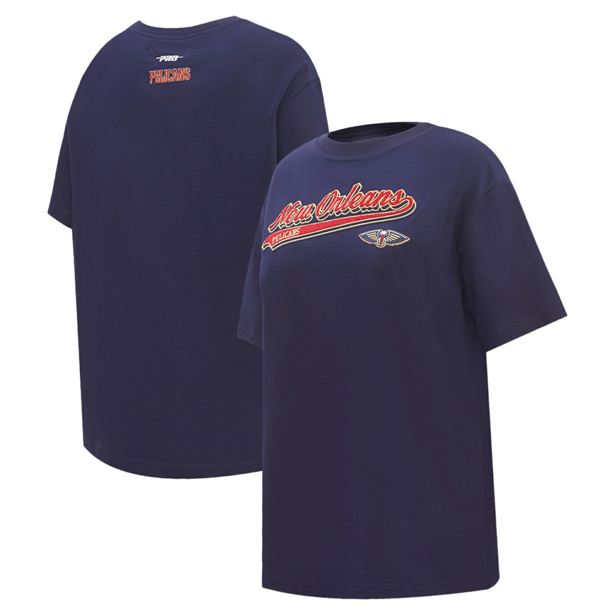NBA New Orleans Pelicans Pro Standard Women's Script Boyfriend T-Shirt